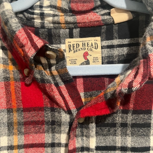 EUC 2XLT Men’s Red Head Plaid Flannel Shirt - Picture 2 of 7